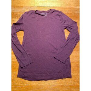 Motherhood Maternity Long Sleeve Layering Tee S Soft Purple